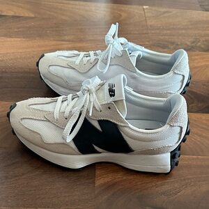 New Balance White and Black Athletic Shoes